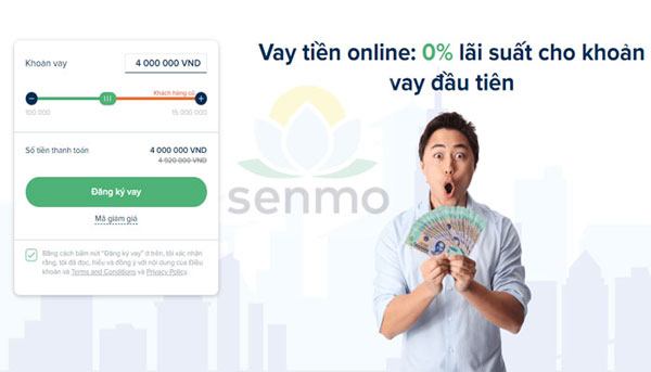 Thông tin về khoản vay tại app Senmo
