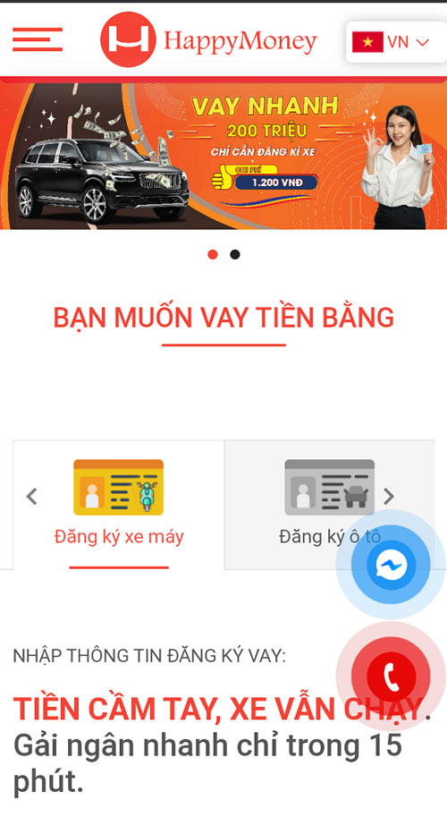 Hướng dẫn cách đăng ký vay tại Happy Money