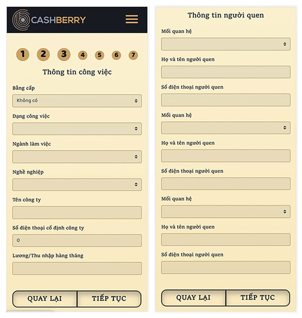 Hướng dẫn đăng ký vay tiền online nhanh tại CashBerry