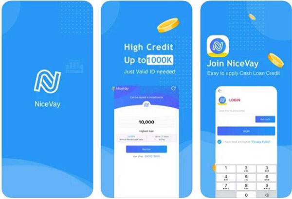 Thông tin gói vay tiền qua app Nicevay